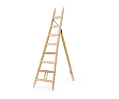 Van Eldik ladders Houten plukladders - 2 tot 4,25 m - 7 tot 16 sporten