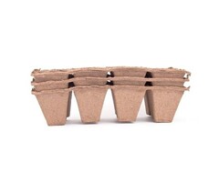 HGA Woodee Biologisch afbreekbare potjes - 60 stuks