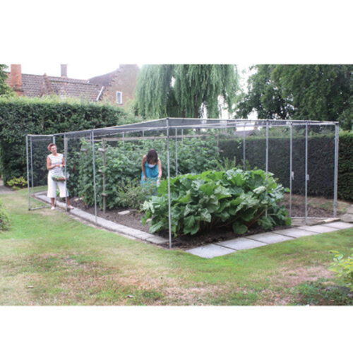 Harrod Fruitkooi Aluminium - 2 meter hoog - Inclusief netten - incl. deur
