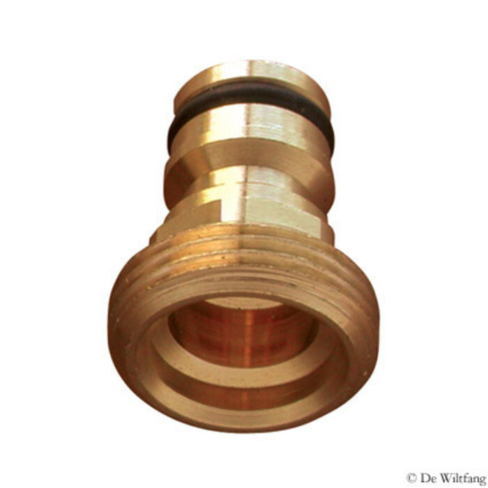 Silverline Koppelstuk - Buitendraad 3/4" - Messing