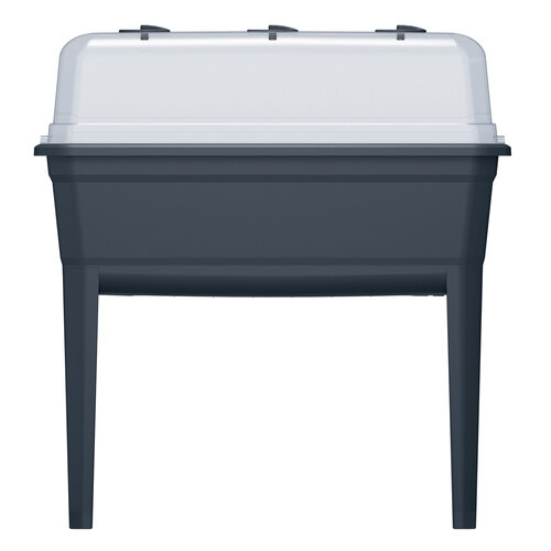 Prosperplast Kweektafel voor plantjes op stahoogte - Antraciet kunststof - 42 L - 75 x 77 cm