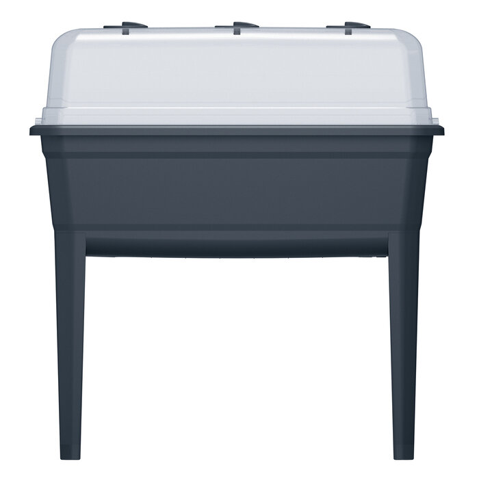 Prosperplast Kweektafel voor plantjes op stahoogte - Antraciet kunststof - 42 L - 75 x 77 cm