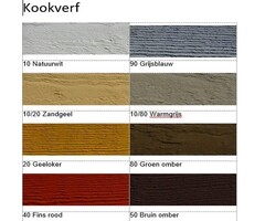 Uula Kleurkaart - Kookverf / Verfolie en Lijnverfolie