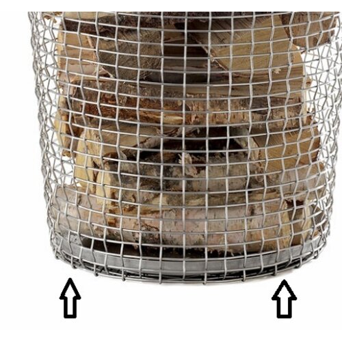 KORBO Bodemplaat - Medium of Large - RVS - Voor manden