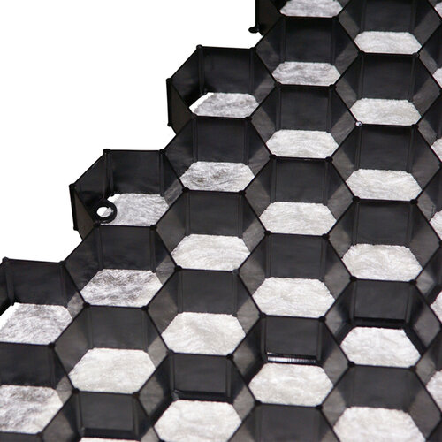 Trudiplas Grindplaat 120 x 80 x 3 cm - Met doek - Zwart of wit