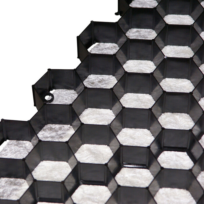 Trudiplas Grindplaat 120 x 80 x 3 cm - Met doek - Zwart of wit