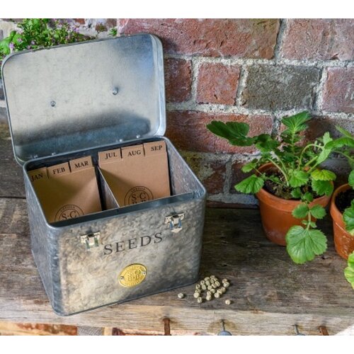 Burgon & Ball Sophie Conran - Bewaarblik zaden - Gegalvaniseerd