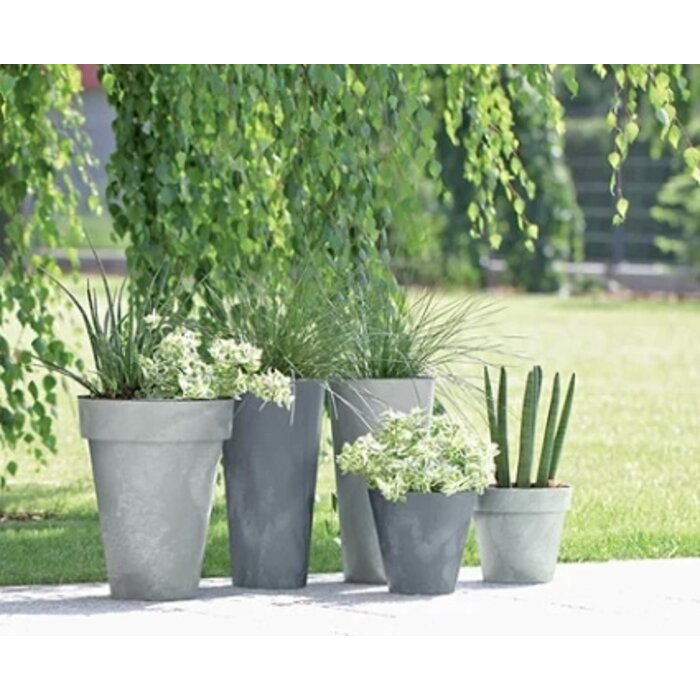 Prosperplast Bloempot Cube - 100% gerecycled kunststof - Diverse maten en kleuren - Beton effect