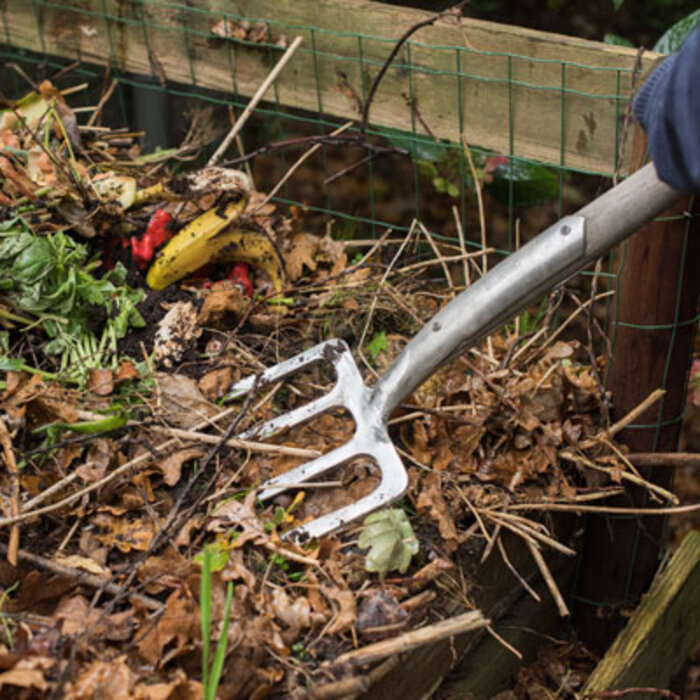 Sneeboer Spitvork 4 tanden - RVS - 117 cm