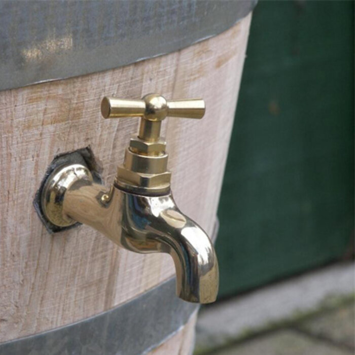 Bonfix Messing kraan 1/2" -  Gladde uitloop