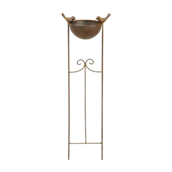 Meuwissen Agro Vogelbad - Sierlijke metaal - Kom voor tuinvogels - 76 cm