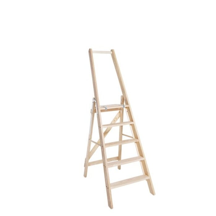 Van Eldik ladders Houten plateautrap - Stahoogte:  60 tot 240 cm - 3 tot 12 treden