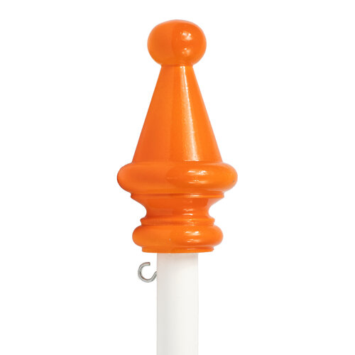 De Wiltfang Vlaggenstok met victoriaanse knop - 2 meter - Messing ogen