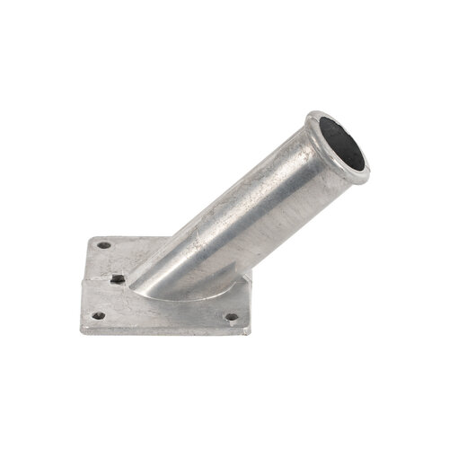 De Wiltfang Vlaggenstokhouder 32 mm - Aluminium - 8,5 x 8,5 cm