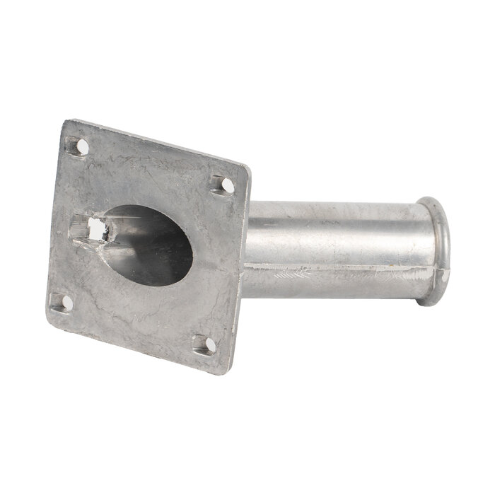 De Wiltfang Vlaggenstokhouder 32 mm - Aluminium - 8,5 x 8,5 cm