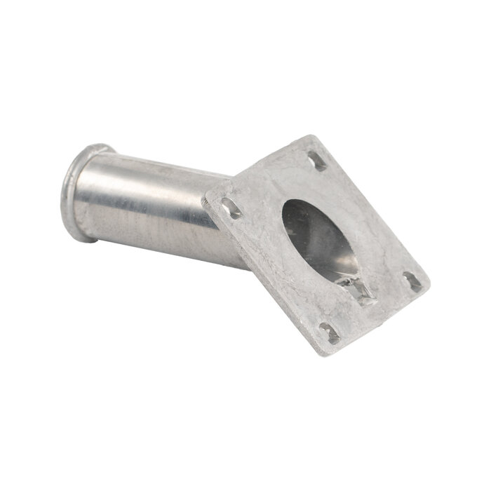 De Wiltfang Vlaggenstokhouder 32 mm - Aluminium - 8,5 x 8,5 cm