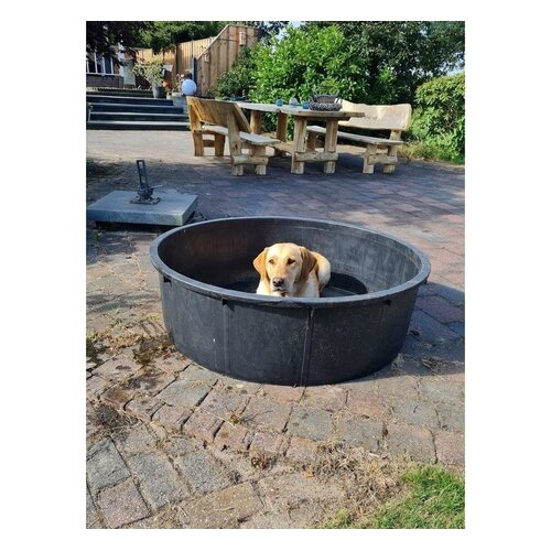 Meuwissen Agro Boomkuip 275 liter - 114 x 34,5 cm - Zwart polyetheen