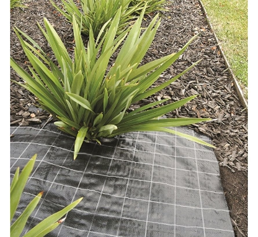 Meuwissen Agro Anti-worteldoek - 5 meter lengte - Zwart 100 grams - 25 x 25 mm vakverdeling