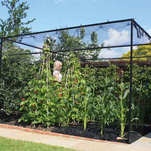 Harrod Fruitkooi - Zwart staal - Inclusief net - Diverse maten - 10 jaar garantie