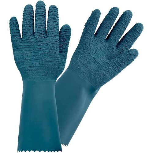 Rostaing Rozenhandschoen blauw - Lang manchet - Extra bescherming - Latex