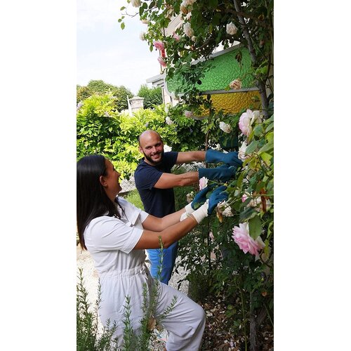 Rostaing Rozenhandschoen blauw - Lang manchet - Extra bescherming - Latex