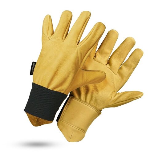 Rostaing Gevoerde leren handschoenen - Maat 7 t/m 10