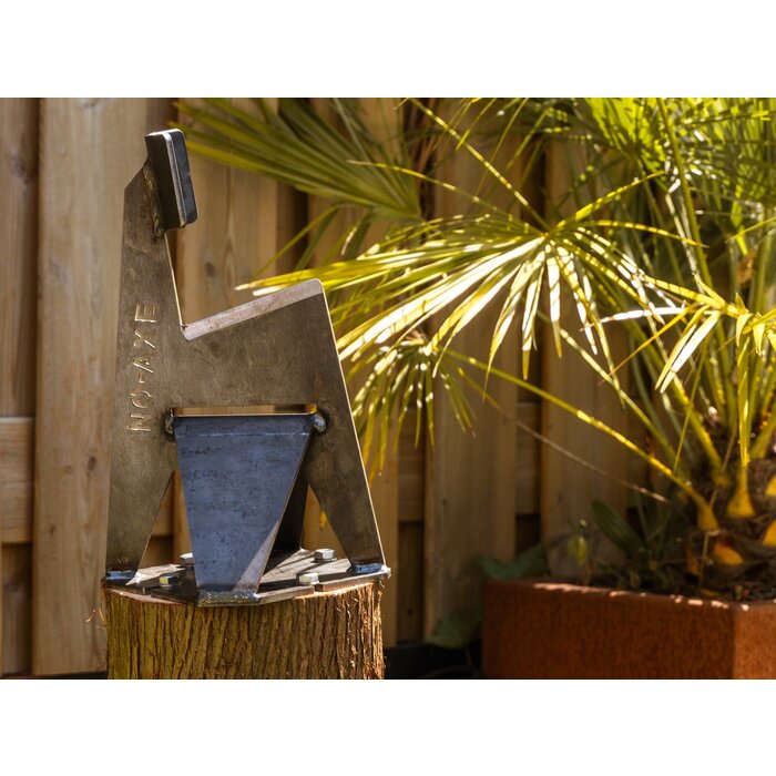 No-Axe Houtklover - Blank staal - Gemaakt in Nederland