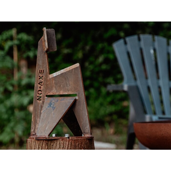 No-Axe Houtklover - Blank staal - Gemaakt in Nederland