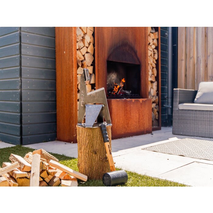 No-Axe Houtklover - Blank staal - Gemaakt in Nederland