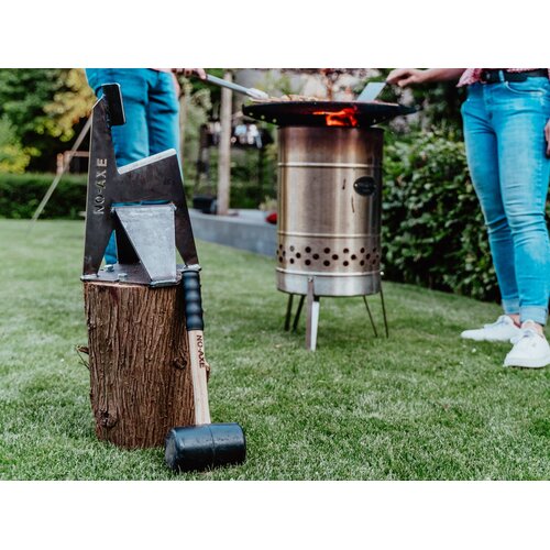 No-Axe Houtklover - Blank staal - Gemaakt in Nederland