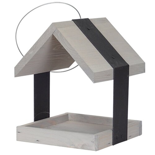 Patkar Madrid vogelvoederhuisje - Dennenhout en stalen frame