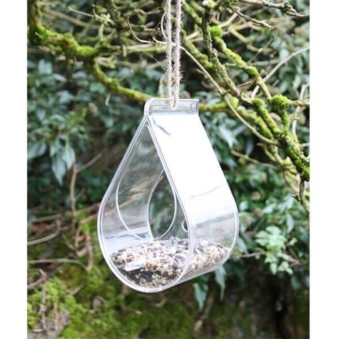 Wildlife World Raamvoederhuis - Transparant - Vogelvoederhuis met zuignappen