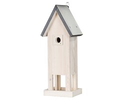 Patkar Nestkast Pisa - Dennenhout - 32 mm opening - Stalen dak