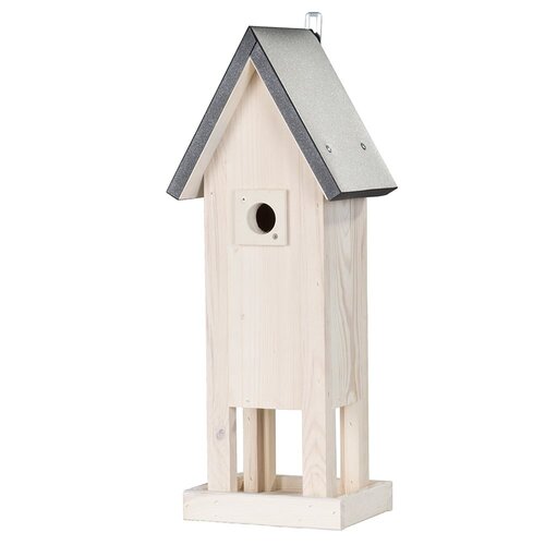 Patkar Nestkast Pisa - Dennenhout - 32 mm opening - Stalen dak