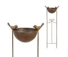 Meuwissen Agro Vogelbad - Sierlijke metaal - Kom voor tuinvogels - 76 cm