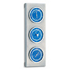 TFA Dostmann Weerstation buiten - 3 in 1 analoog - RVS - Blauw