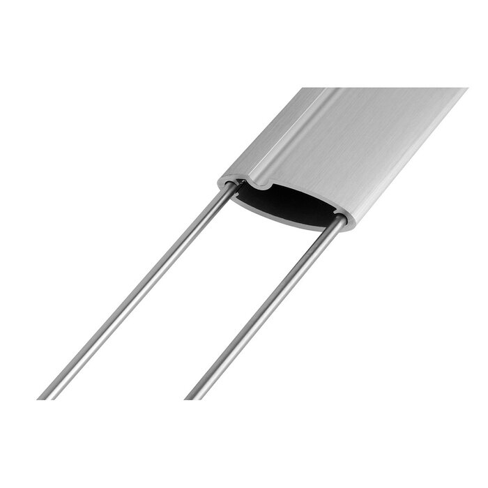 TFA Dostmann Tuinthermometer Central Park - Aluminium - Blauw en zilver - 137 cm