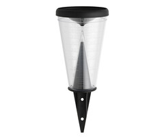 TFA Dostmann Moderne regenmeter - Kunststof - Zwart/transparant