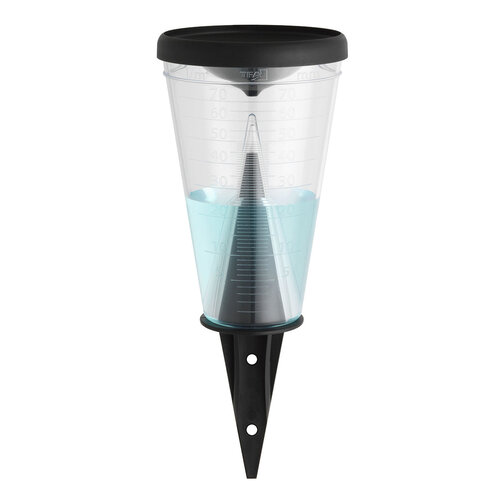 TFA Dostmann Moderne regenmeter - Kunststof - Zwart/transparant