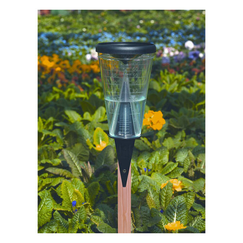 TFA Dostmann Moderne regenmeter - Kunststof - Zwart/transparant