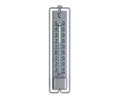 TFA Dostmann Metalen thermometer - Zilver - 19 cm - Binnen & buiten