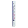 TFA Dostmann Grote buitenthermometer - 80 cm - Metaal wit - Geen kwik