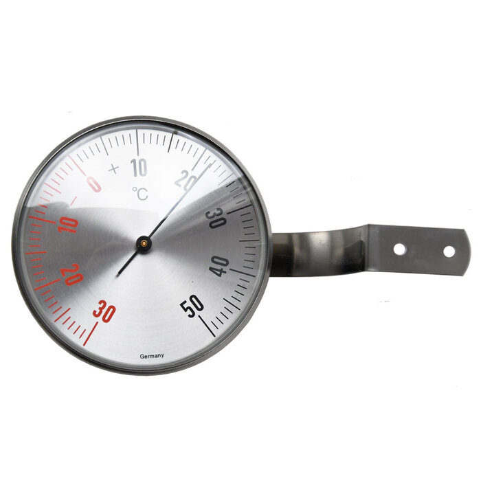 TFA Dostmann Raamthermometer - rond RVS
