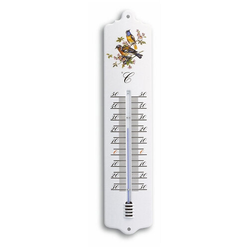 TFA Dostmann Metalen thermometer - 32,5 cm - Vogelmotief