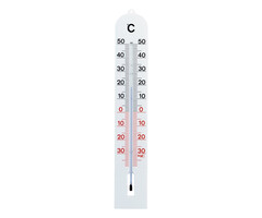TFA Dostmann Thermometer Analoog - Kunststof wit - 41 cm