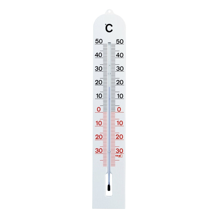 TFA Dostmann Thermometer Analoog - Kunststof wit - 41 cm