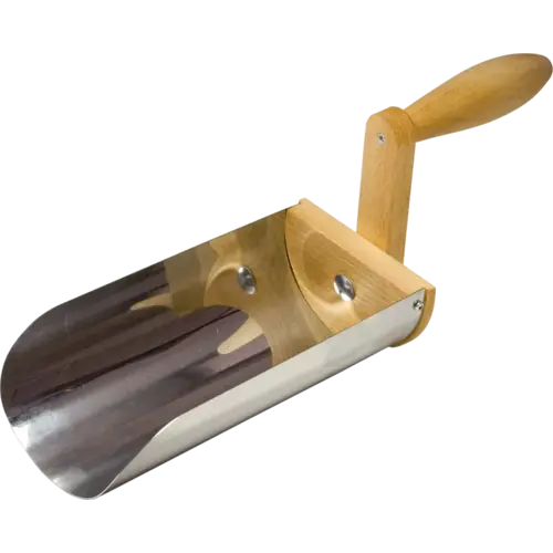 De Wiltfang Dakgootschep - RVS en beukenhout - 34,5 cm