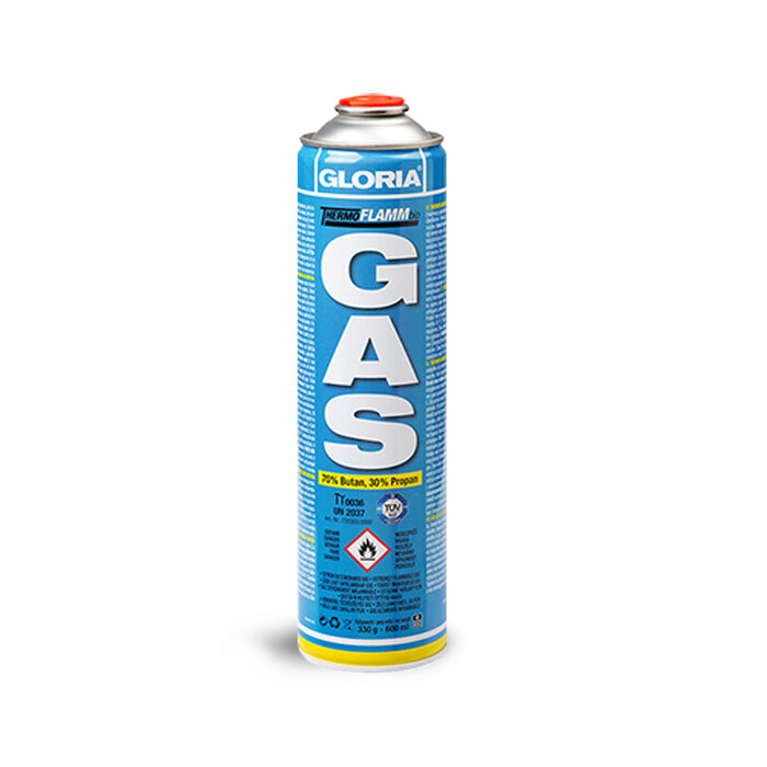 Gloria Gasfles 600 ml - Onkruidbranders - 70% butaan - 30% propaan