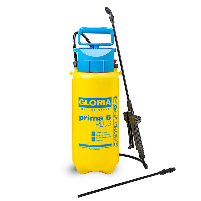 Gloria Prima 5 Plus Drukspuit - 5 liter - Verstelbare spuistok