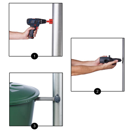 Garantia Rapido vulautomaat - 90 graden hoek - Flexibele slang - 70 - 100 mm